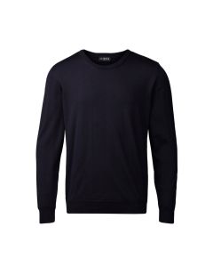 Genser i 100% merinoull rund hals - Herre